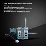 Use a motor on the household fan